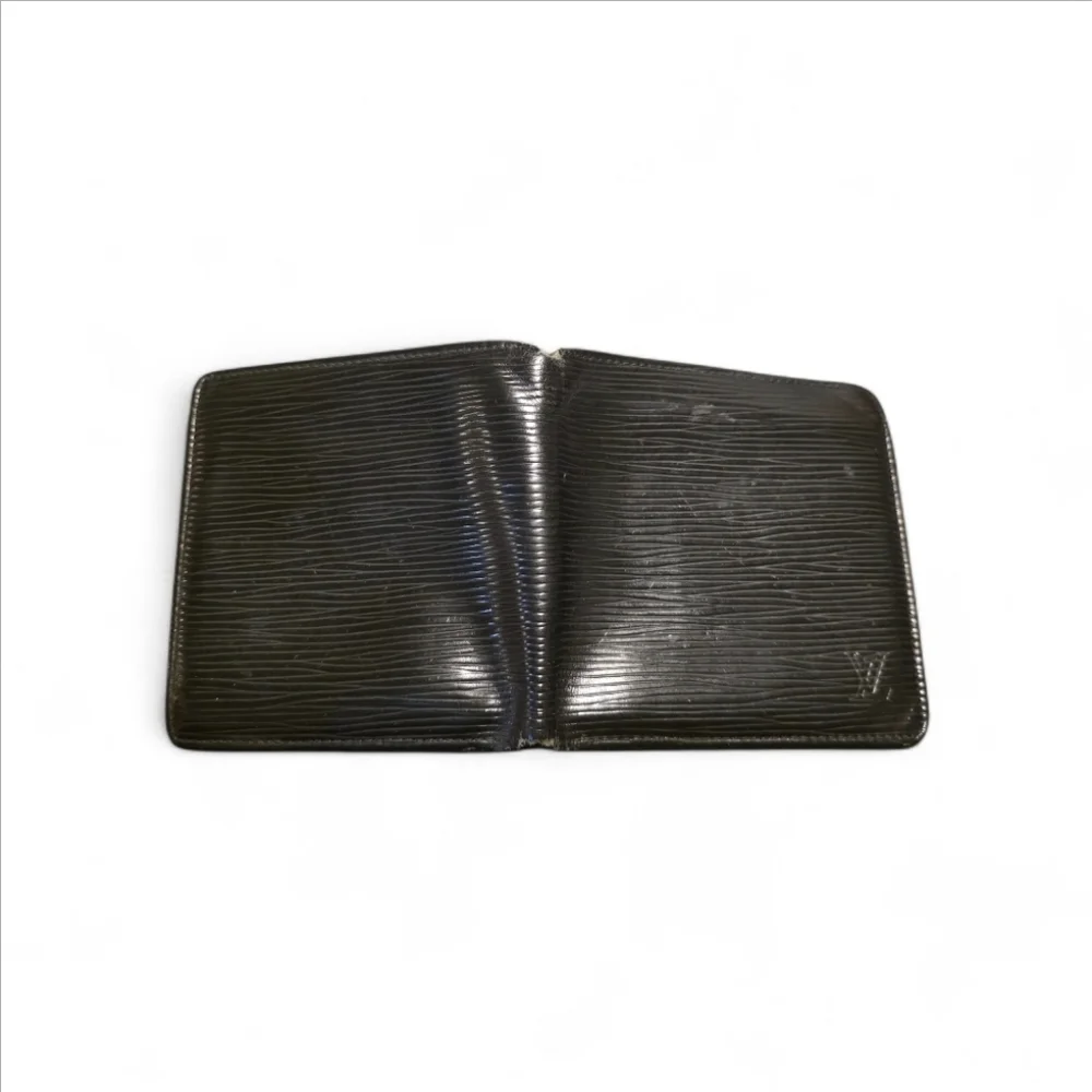 Louis Vuitton Epi Leather Porte Monnaie Marco Bifold Wallet - Black - Picture 4 of 5